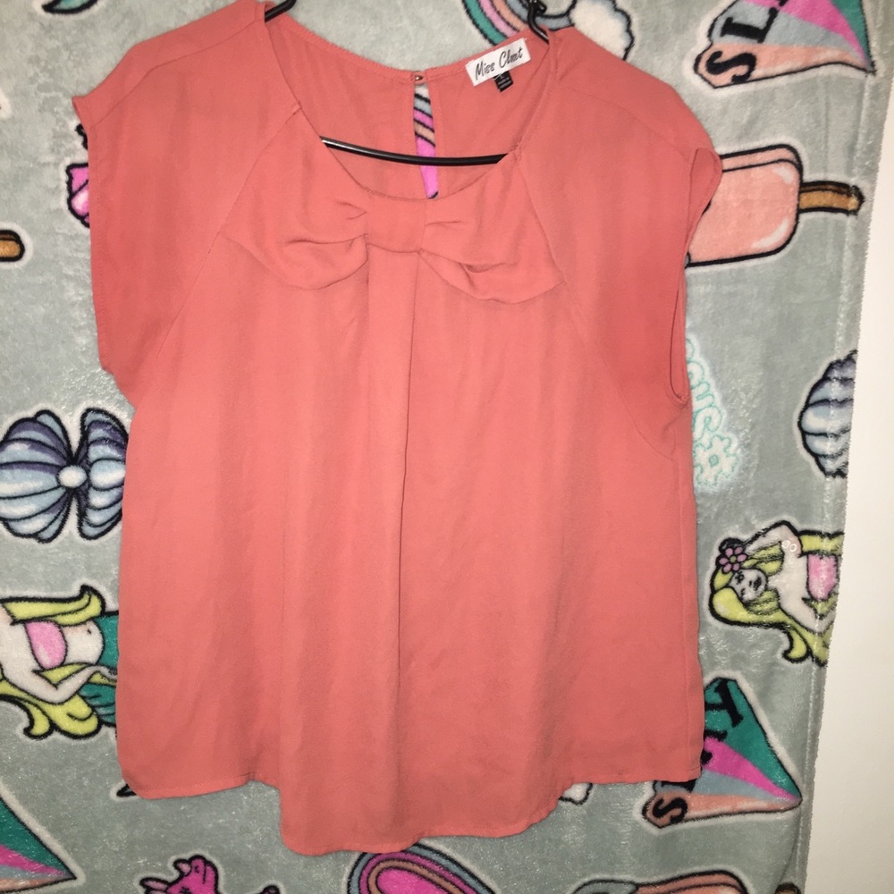 Peach blouse